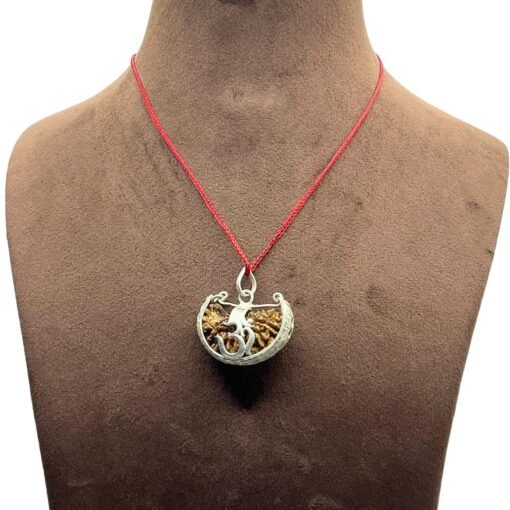 Ek Mukhi Rudraksha With Silver Capping (33.40 Mm)