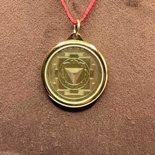 Bhairavi Yantra Locket Gold Plated