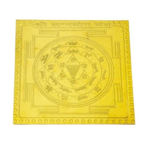Lagna Yog Yantra 24 Carat Gold Plated
