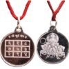 Surya yantra locket in silver