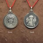 Panchmukhi Hanuman Yantra locket in silver Big Size- 10 Grams