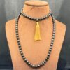 Black Agate Mala Mp