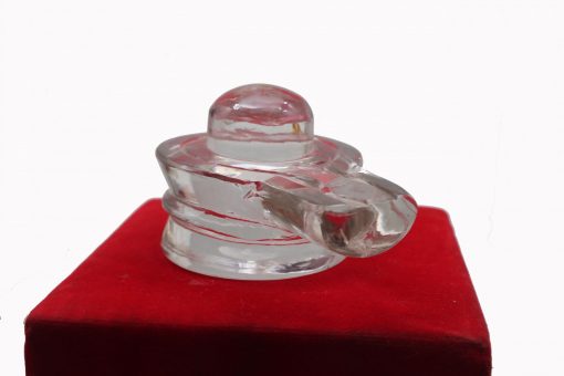Sphatik Crystal Shivlingam ( स्फटिक क्रिस्टल शिवलिंगम )- 40-50 Gms (1.25 Inch)