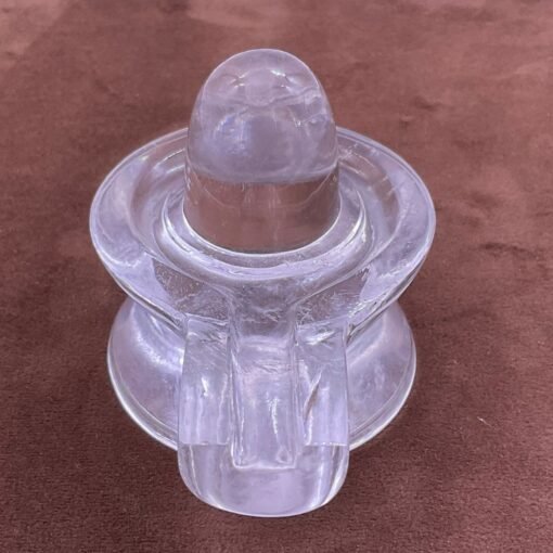 Sphatik Crystal Jaladhari Shivling 2.75 Inches 260 Gms