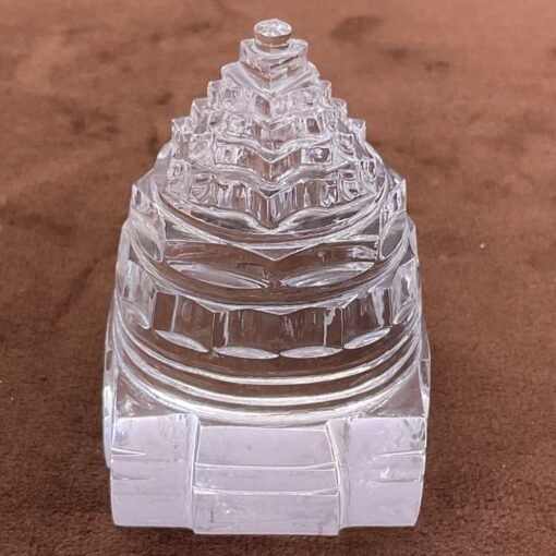 असली Crystal Shree Yantra - 2.5 Inches 123 Grams