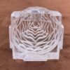 ( स्फटिक श्री यंत्र ) Sphatik/Crystal Shri Yantra -185 Grams - 2.5 Inches