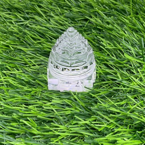 Crystal Sphatik Shree Yantra (97 Grams ) 2 Inches