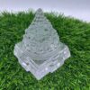 Sphatik Crystal Shri Yantra 723 Grams (4 By 3.5 Inches)