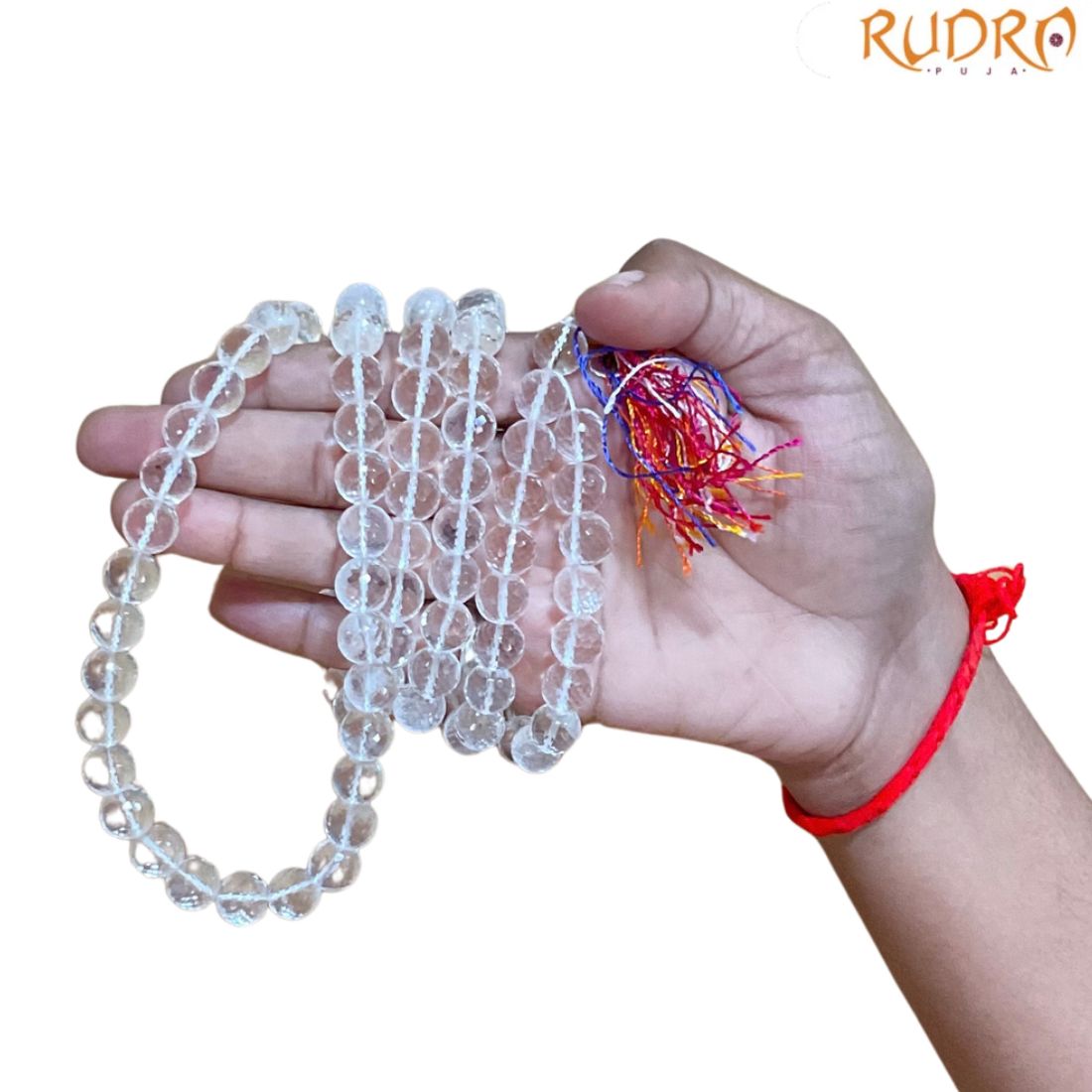 Spatika Diamond Cut Mala 10mm