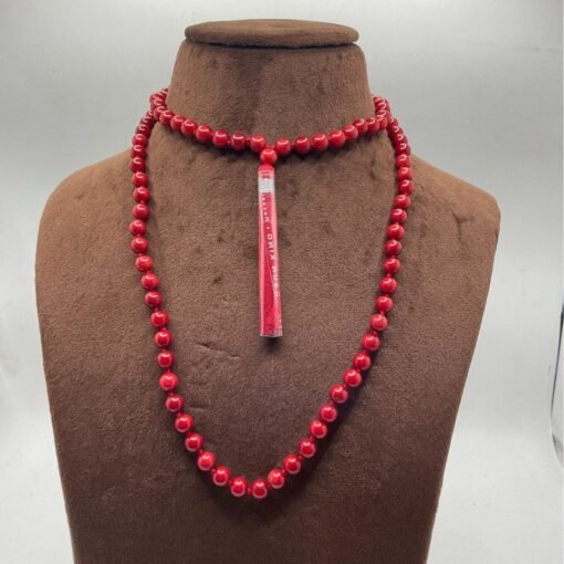 red coral mala