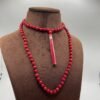 Red Coral Mala (Moonga Mala) 7 Mm