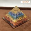 7 Chakra Orgonite Pyramid 3 Inch