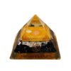 Black Tourmaline And Selenite Orgonite Pyramid In With Shree Yantra