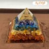 7 Chakra Orgonite Pyramid 3 Inch