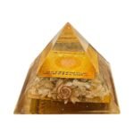 Citrin Organite Pyramid With Shree Yantra