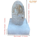 Sphatik Crystal Lingam for Temple 16 kg 375 Grams (13 inch)