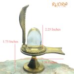 Sphatik Lingam 80 Gm With Brass Stand