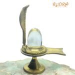 Sphatik Lingam 80 Gm With Brass Stand