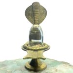 Sphatik Lingam 80 Gm With Brass Stand