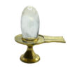 Sphatik Lingam 80 Gram With Brass Stand - 2.25 Inches