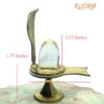 Sphatik Lingam 85 Gm With Brass Stand