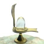 Sphatik Lingam 85 Gm With Brass Stand