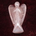 Rose Quartz Angel Figurines 3 inches