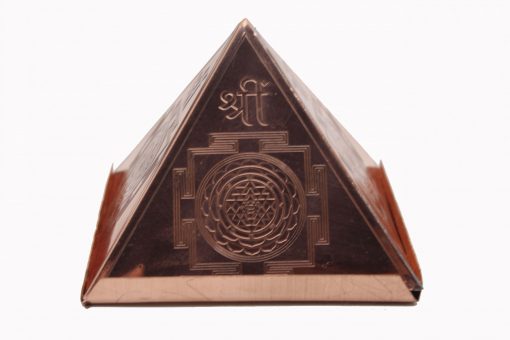 Copper Pyramid Shree Yantra With Base