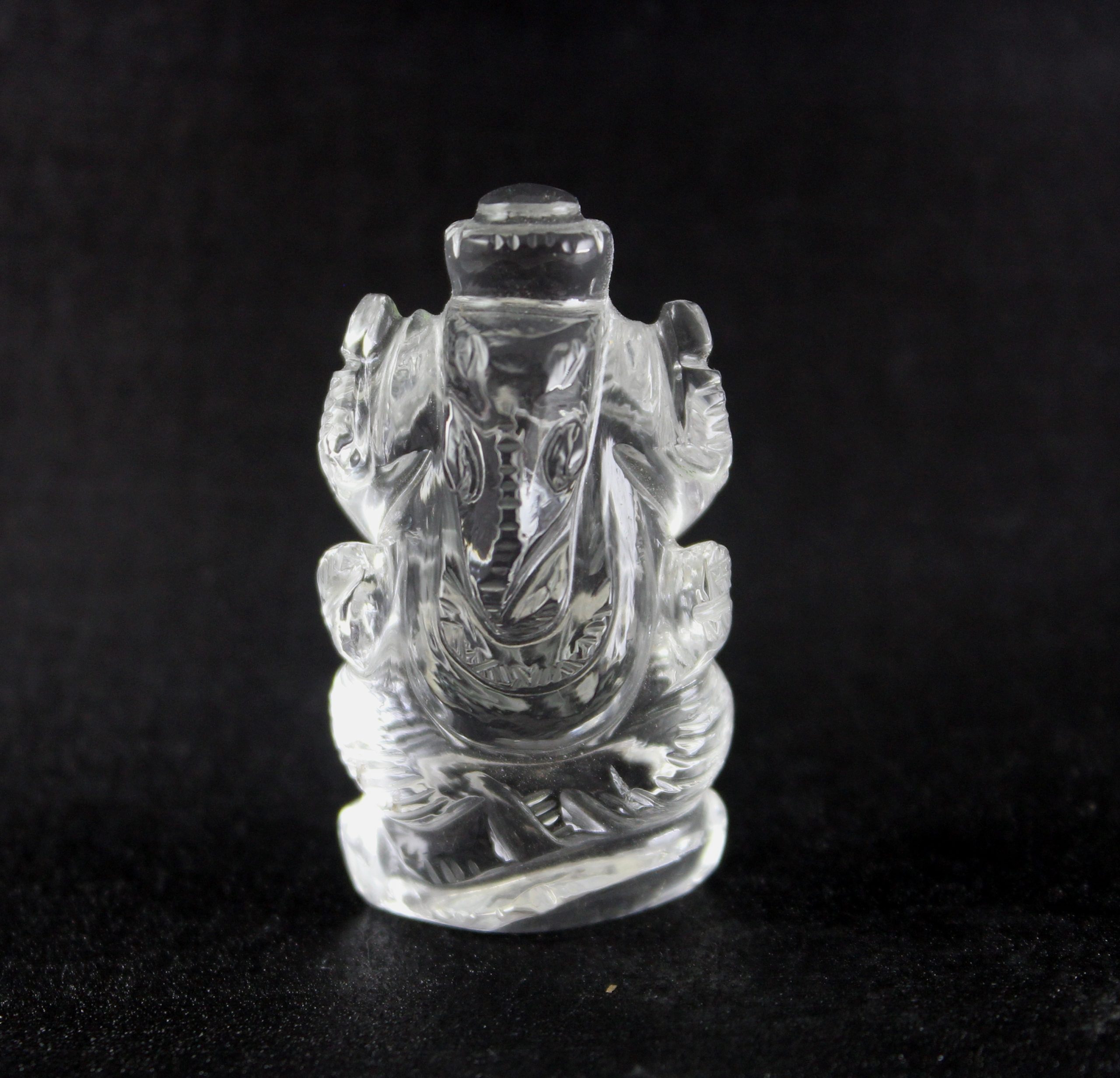 Crystal Ganesha 1.25 Inch (20 To 25 Gm)