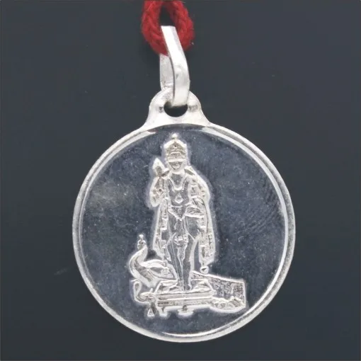 कार्तिकेय यंत्र लॉकेट / Kartikeya Yantra Locket Silver 5Gms - Image 2