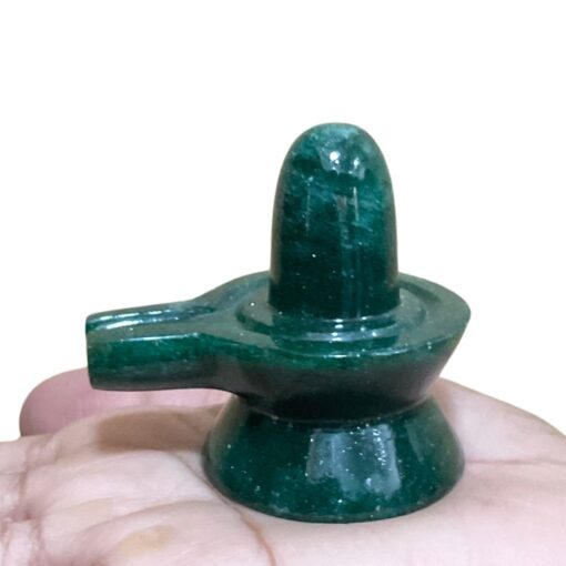 Green Jade Shivaling - 2 Inches - (97 Grams)