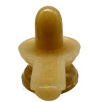 Yellow jade shivling 3.5 by 4 inch