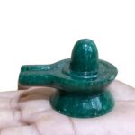 Green Jade Shivling - 1.75 Inches - (101 Grams)