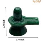 Green Jade Shivling 2.50 Inches (130 Gram )