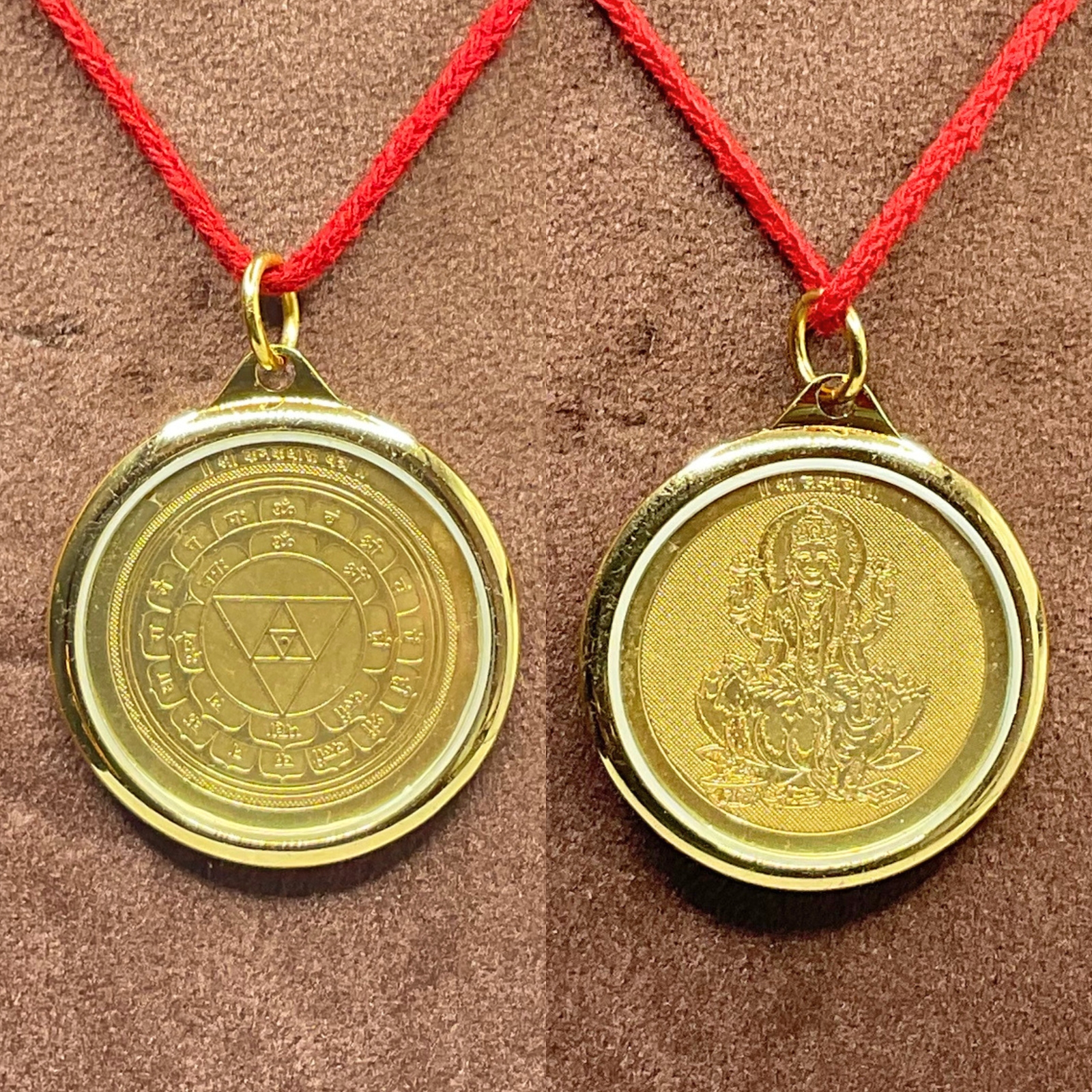 Kanakdhara Yantra Locket in Gold Plated