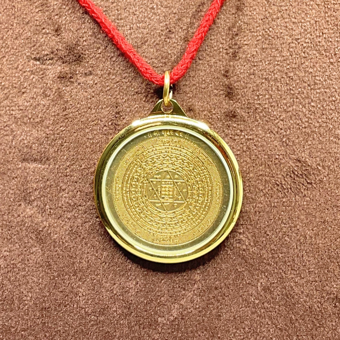 Kuber Yantra Locket gold plated