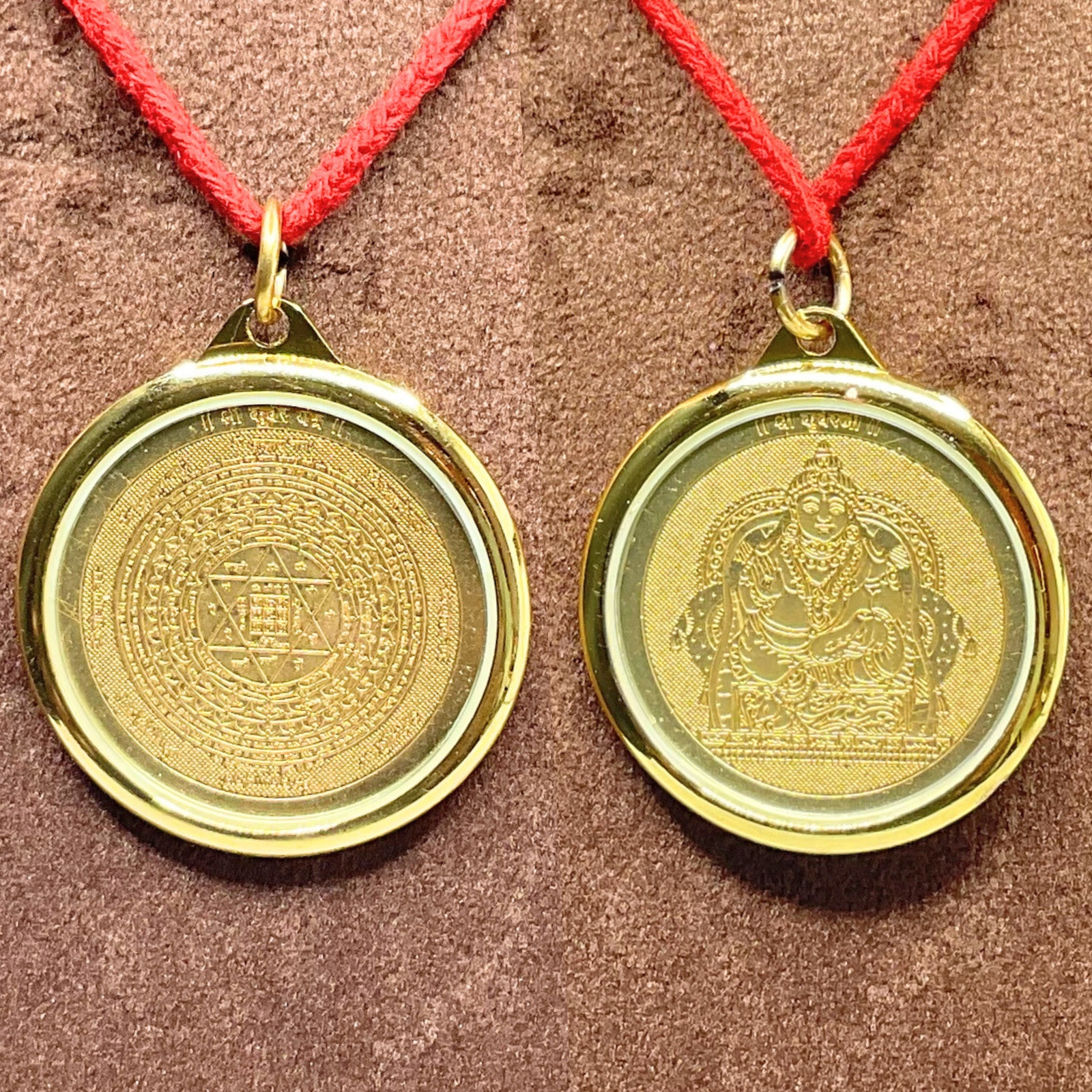 Kuber Yantra Locket gold plated
