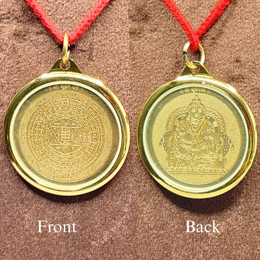 Kuber Yantra Locket gold plated