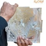 Big Size Crystal Shree Yantra - 9 By 9 Inches - (10450 Grams)