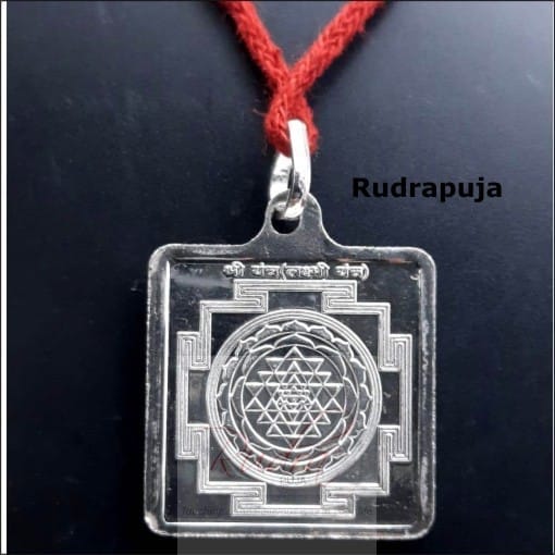 Collana Sri Yanta In Argento 925 – Ciondolo Rotondo Grande Con Geometria Sacra, Catena 45 Cm, Gioiello Uomo/Donna