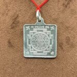 श्री यंत्र लॉकेट / Shree Yantra Locket Square In Silver - (8Gms)