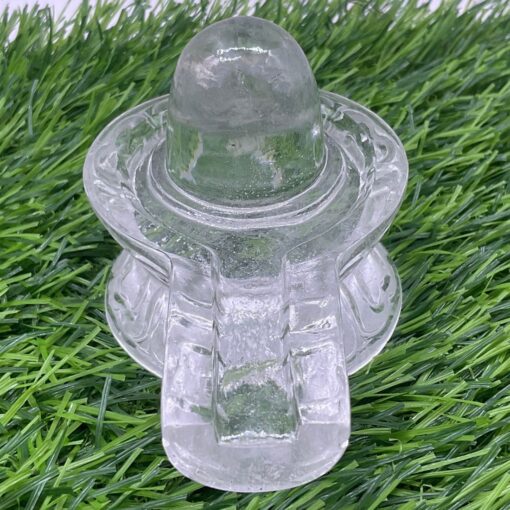 Carved Crystal Shivling 2.5 Inch (315 Gm)