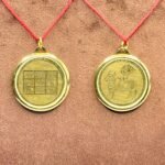 Shani Yantra locket Gold Plated
