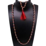 rudraksha mala silver 7 mm