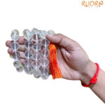 Big Diamond Cutting Kantha Sphatik Mala 16mm