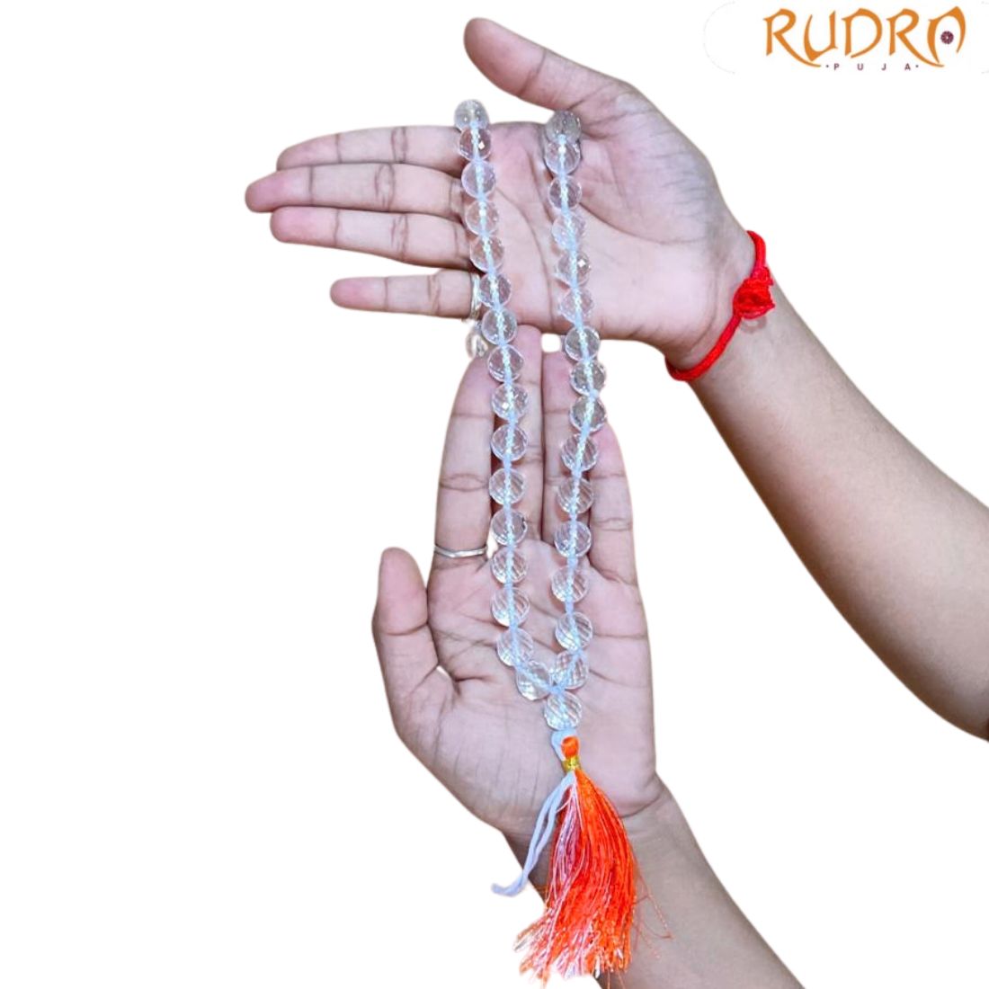 Diamond Cut Crystal Kantha Mala 12mm