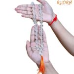 Diamond Cut Sphatik Kantha Mala – 14mm