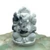 Gemstone Howlite Ganesha Idol 3 Inch