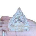 Crystal Sphatik Shree Yantra - 2 Inches - (108 Grams)