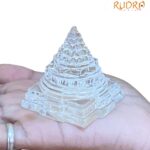 Crystal Sphatik Shree Yantra - 2 Inches - (108 Grams)